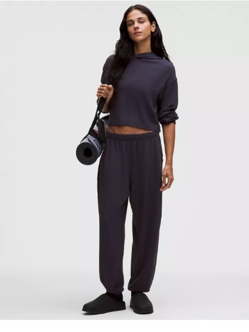 BeCalm Oversized Mid-Rise Pants, Size small